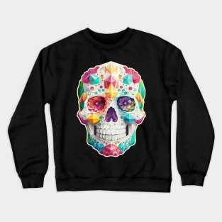 Jeweled Mexican Sugar Skull Crewneck Sweatshirt